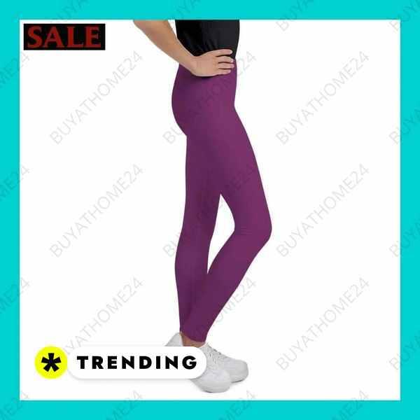 Kinder Sport-Leggings mit UV-Schutz von BUYATHOME24, bedruckbar, für Mädchen, 134-170 cm, bequeme Sportswear.