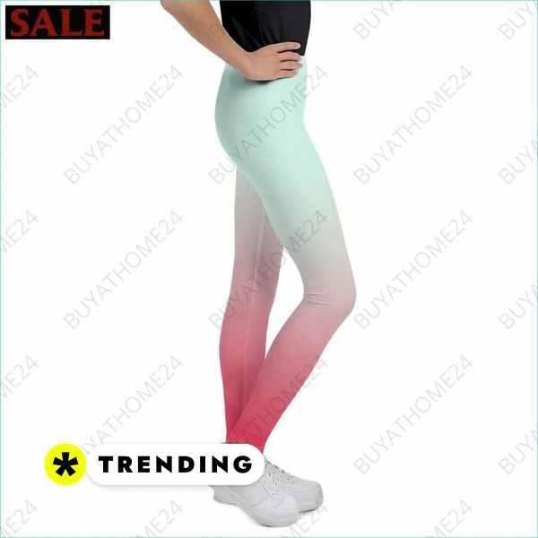 Kinder Unisex Sport-Leggings mit UV-Schutz, 134-170 cm, bequem und atmungsaktiv, in bunten Designs von BUYATHOME24