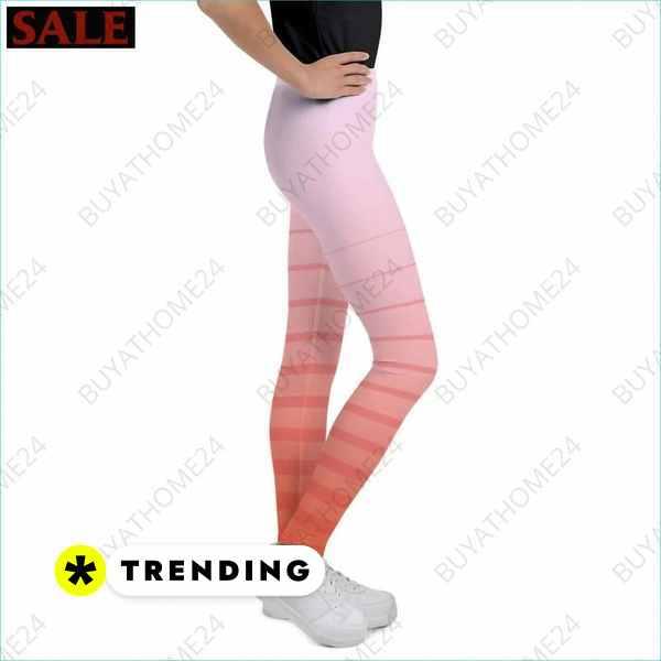 Unisex Kinder Sport-Leggings von BUYATHOME24 in 134-170 cm, UV-Schutz, bequeme Passform, Textildruck, ideal für aktive Kinder