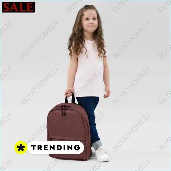 Kinder-Schulrucksack von BUYATHOME24, wasserabweisend mit 15 Zoll Laptopfach, Mädchen-Design und Textildruck.