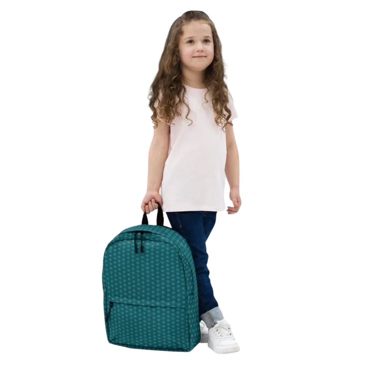 Kinder-Schulrucksack von BUYATHOME24, wasserabweisend mit Laptopfach, für Mädchen, 42 cm groß, Textildruck.