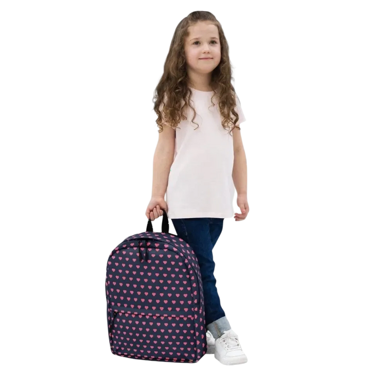 Kinder Schulrucksack von BUYATHOME24, wasserabweisend mit 15 Zoll Laptopfach, für Mädchen, 42 cm hoch, Textildruck, robustes Design