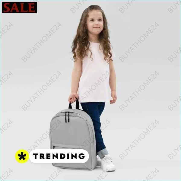 Kinder Schulrucksack von BUYATHOME24, wasserabweisend mit 15 Zoll Laptopfach, für Mädchen, 42 cm groß, textile Optik