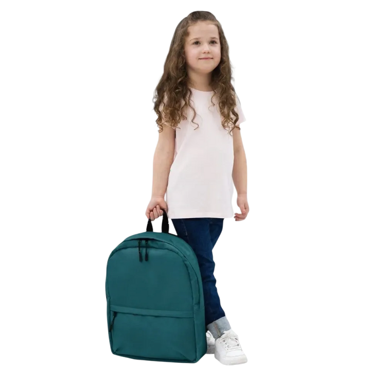Kinder Schulrucksack von BUYATHOME24, wasserabweisend mit 15 Zoll Laptopfach, Mädchen, 42 cm, mit Textildruck