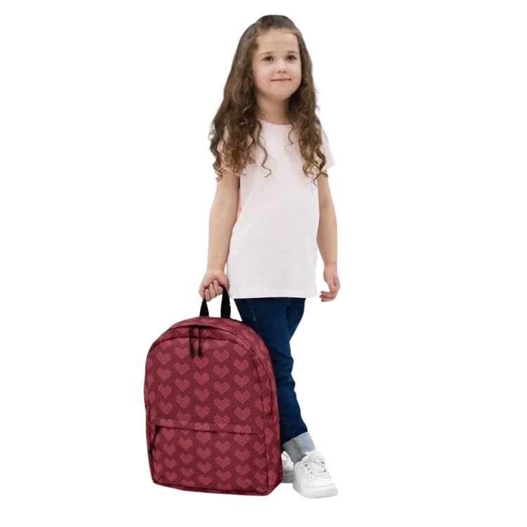 Schulrucksack für Kinder von BUYATHOME24, wasserabweisend mit 15-Zoll Laptopfach, Mädchen-Design, 42 cm hoch