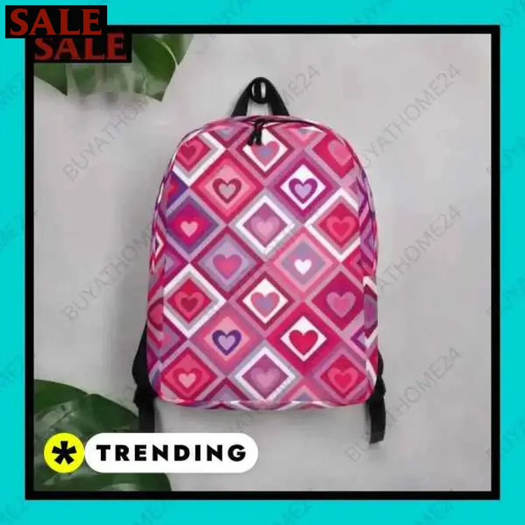 Mädchen Rucksack von BUYATHOME24, wasserabweisend, 41 cm, mit 15 Zoll Laptopfach, ideal für Schule und Kindergarten