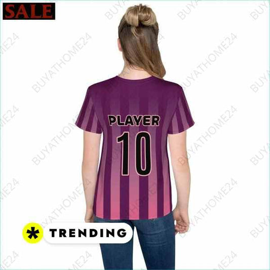 SALE % Kinder Sportshirt I Unisex Fußball T-Shirt 134 cm - 170 cm BUYATHOME24®