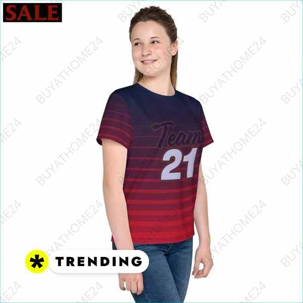 Sportliches Kinder T-Shirt für Jungen und Mädchen bei buyathome24 Textildruck BUYATHOME24, T-Shirts BUYATHOME24, Hoodies BUYATHOME24, Hosen BUYATHOME24, Jacken BUYATHOME24, Schuhe BUYATHOME24