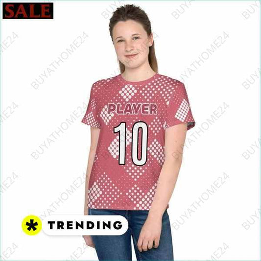 SALE % Kinder Sportshirt I Unisex Fußball T-Shirt 134 cm - 170 cm BUYATHOME24®