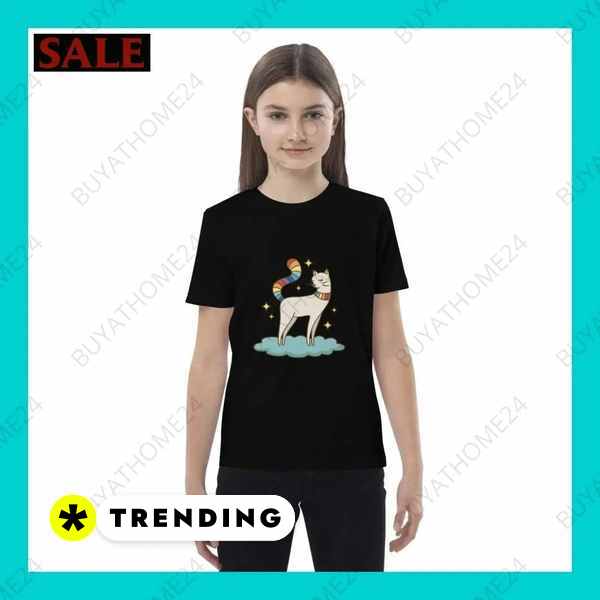Mädchen T-Shirt 3-14 Jahre Kurzarm Baumwolle Lockerer Schnitt Textildruck BUYATHOME24, T-Shirts BUYATHOME24, Hoodies BUYATHOME24, Hosen BUYATHOME24, Jacken BUYATHOME24, Schuhe BUYATHOME24