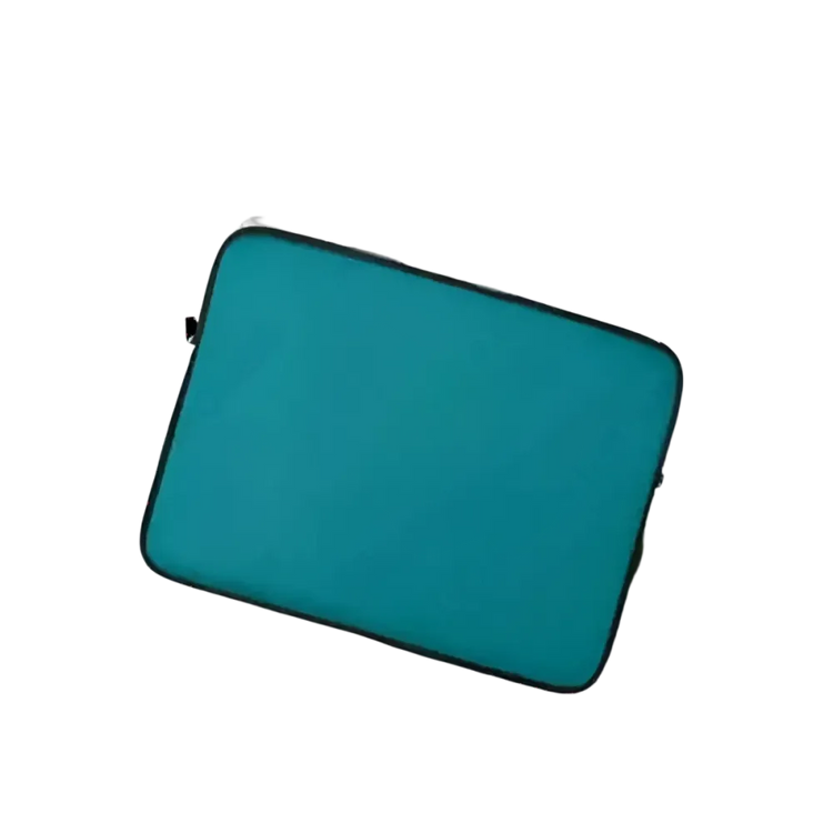 Neopren Laptoptasche für MacBook und iPad, wasserabweisend, passend für 13 und 15 Zoll Geräte, in dunkler Farbe.