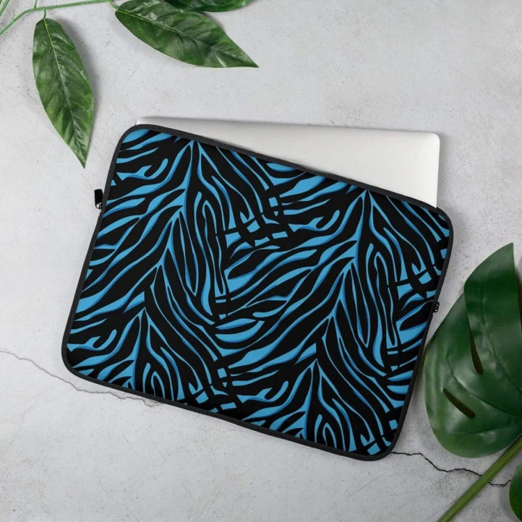Neopren Laptoptasche für MacBook & iPad, 13-15 Zoll, personalisierbar, in Schwarz mit Kaufathome24-Logo, schützt Laptop und Tablet.