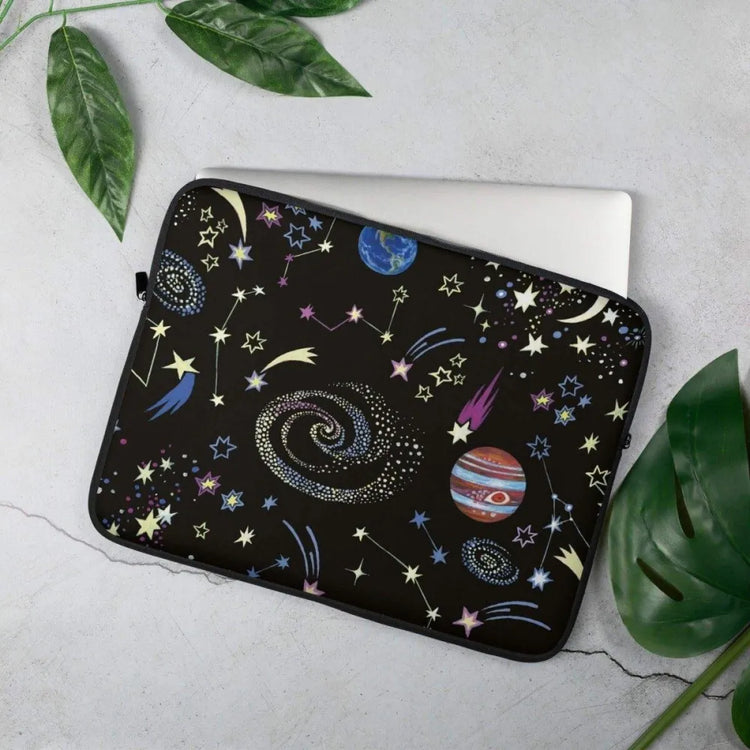 Laptoptasche aus Neopren mit Kunstfell-Innenfutter für MacBook, passend für 13 und 15 Zoll, von BUYATHOME24