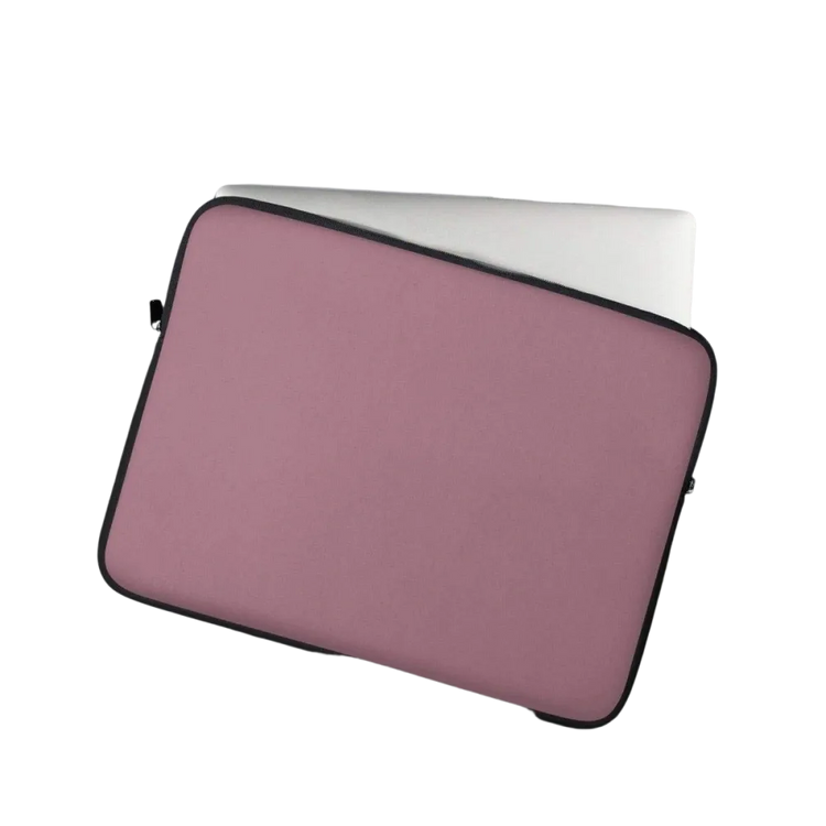 Laptoptasche aus Neopren mit Kunstfell-Innenfutter für 13 und 15 Zoll, personalisierbar, von BUYATHOME24, stilvoller Schutz für Laptops