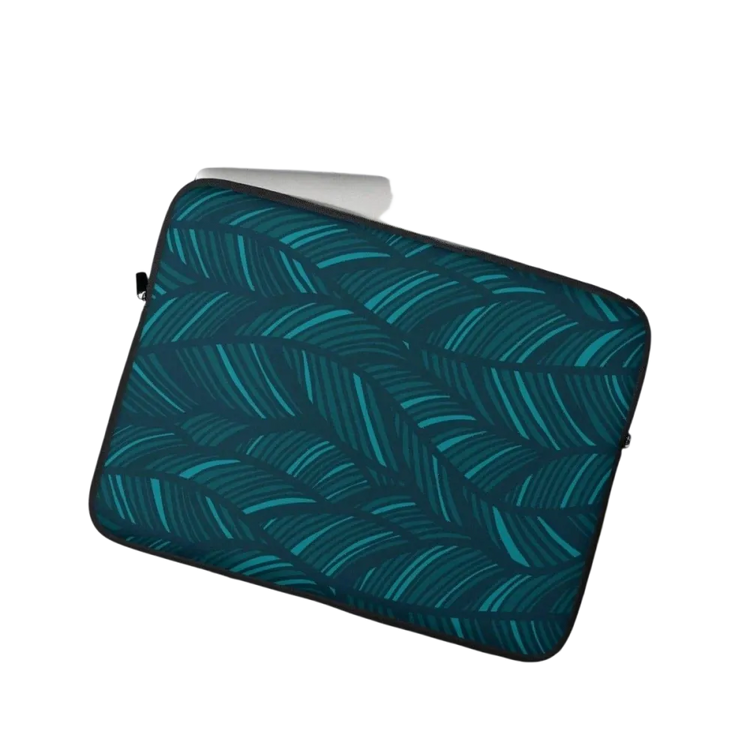 Laptoptasche aus Neopren mit Kunstfell-Innenfutter, personalisierbar, für 13 und 15 Zoll Notebooks, von BUYATHOME24