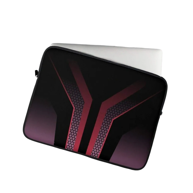 Wasserdichte Neopren-Laptoptasche für 13 und 15 Zoll mit Kunstfellfutter, von BUYATHOME24, schützt Laptop stilvoll.