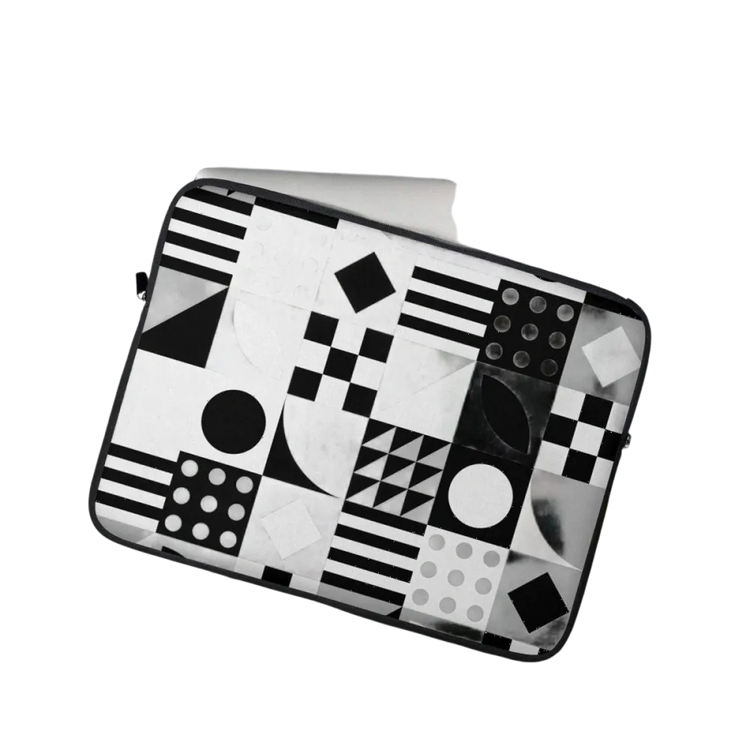 Neopren-Laptoptasche mit Kunstfellfutter für MacBook und iPad, passend für 13 und 15 Zoll, von BUYATHOME24