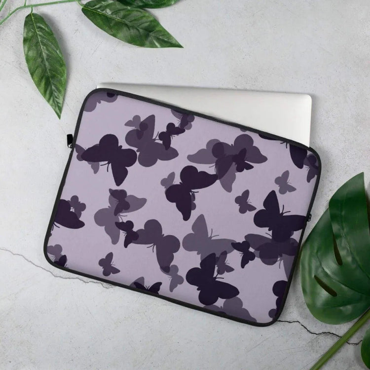Laptoptasche aus Neopren mit Kunstfell-Innenfutter für MacBook, passend für 13 und 15 Zoll, von BUYATHOME24
