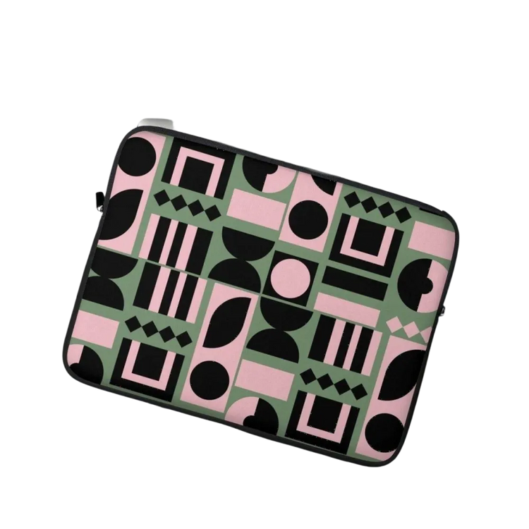 Laptoptasche aus Neopren für MacBook und iPad, 13 und 15 Zoll, mit Kunstfell, von BUYATHOME24, flexible und stilvolle Schutzhülle