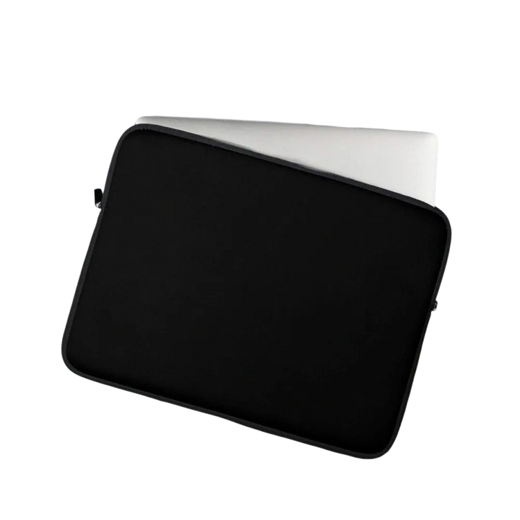 Handgenähte Neopren-Laptoptasche mit Kunstfell-Innenfutter für 13 und 15 Zoll Notebooks, stilvoller Schutz von BUYATHOME24