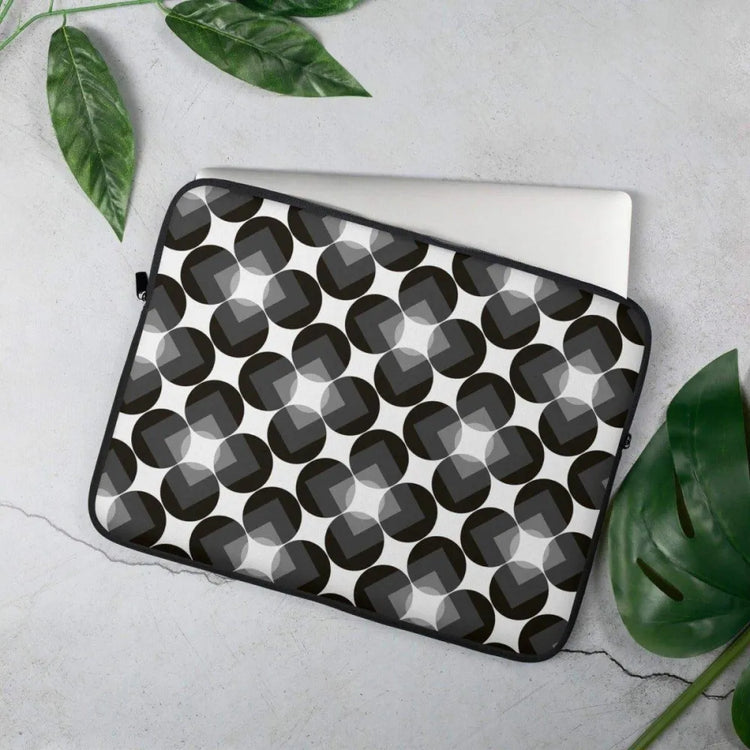 Laptoptasche aus Neopren für 13 und 15 Zoll, bedruckbar, mit Kunstfell-Innenfutter, von BUYATHOME24