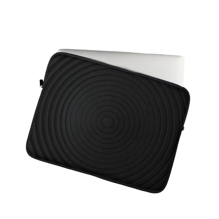 Neopren Laptoptasche für MacBook und iPad, wasserabweisend, 13 und 15 Zoll, in Schwarz von BUYATHOME24