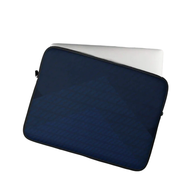 Laptoptasche aus Neopren mit Kunstfell-Innenfutter für 13 und 15 Zoll, personalisierbar, von BUYATHOME24, schützende Notebook-Hülle