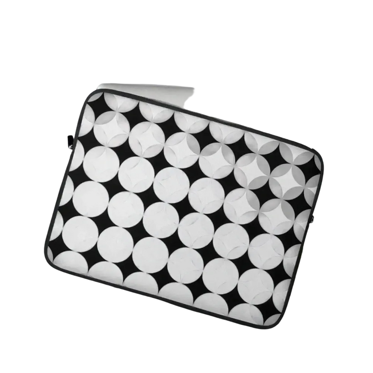 Laptoptasche aus Neopren mit Kunstfell-Innenfutter, passend für 13 und 15 Zoll Notebooks, bedruckt, von BUYATHOME24