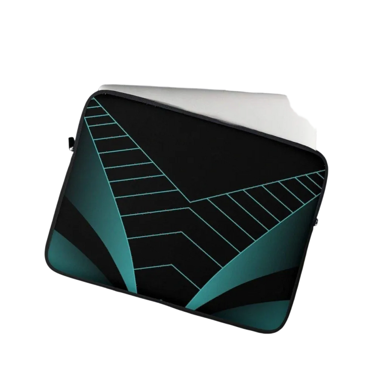 Wasserabweisende Neopren Laptoptasche für 13 und 15 Zoll mit Kunstfell-Futter, geeignet für Notebook und Tablet.