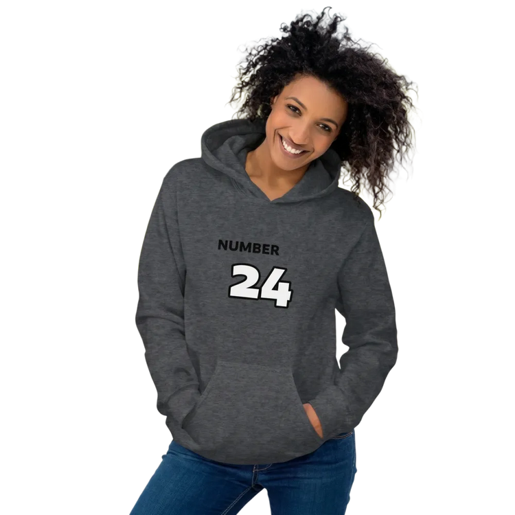 Grauer Damen Hoodie mit Grafikprint, Baumwolle, Kapuzenpullover, in S-5XL, bequemer Damen-Baumwoll-Hoodie von BUYATHOME24
