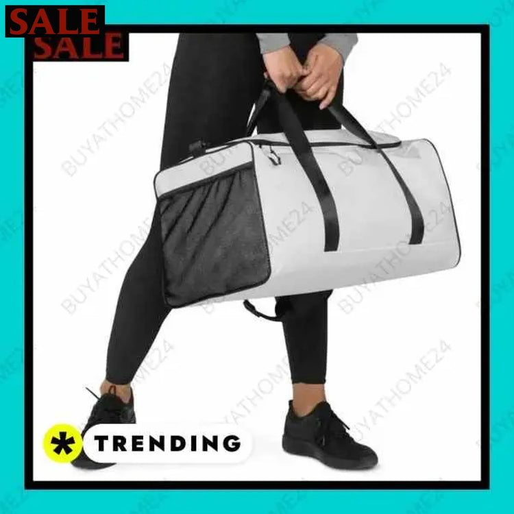 • Reisetasche & Fitnesstasche I Sporttasche 55 × 29 × 29cm Textildruck BUYATHOME24, T-Shirts BUYATHOME24, Hoodies BUYATHOME24, Hosen BUYATHOME24, Jacken BUYATHOME24, Schuhe BUYATHOME24