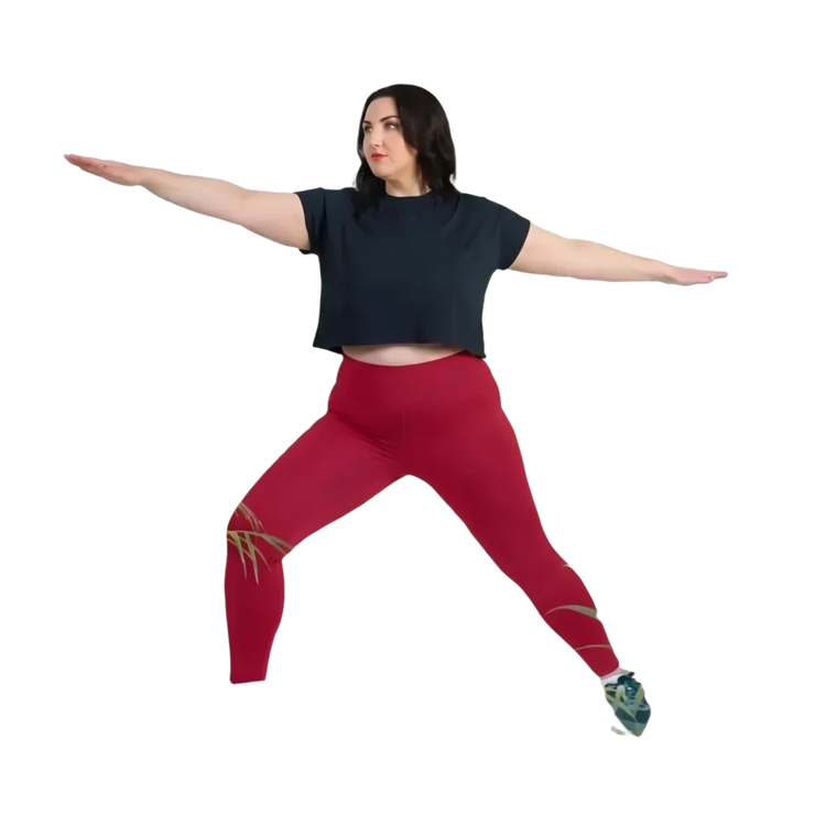 Damen Sport Leggings Plus Size 2XL-6XL mit UV-Schutz 50+ von BUYATHOME24, bequeme, elastische Sporthose, schöne Passform