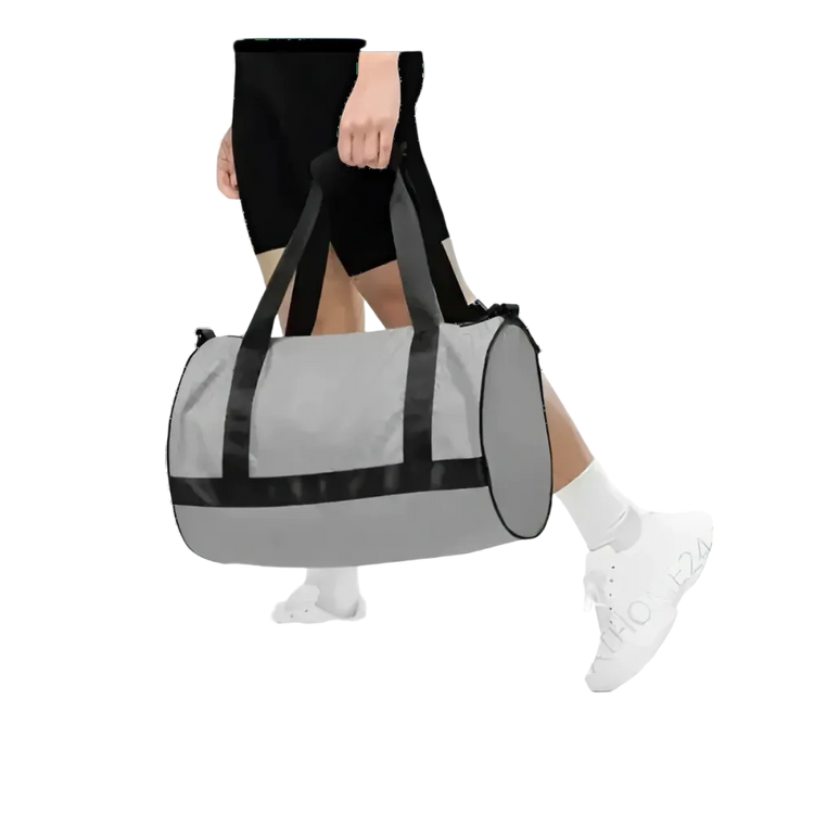 Runde Sporttasche für Training und Reisen, Dufflebag von BUYATHOME24 mit robustem Griff und geräumigem Innenraum