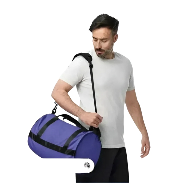 Runde Dufflebag Trainings- und Sporttasche von BUYATHOME24, robuste Tasche für aktive Menschen, ideal für Training und Reisen