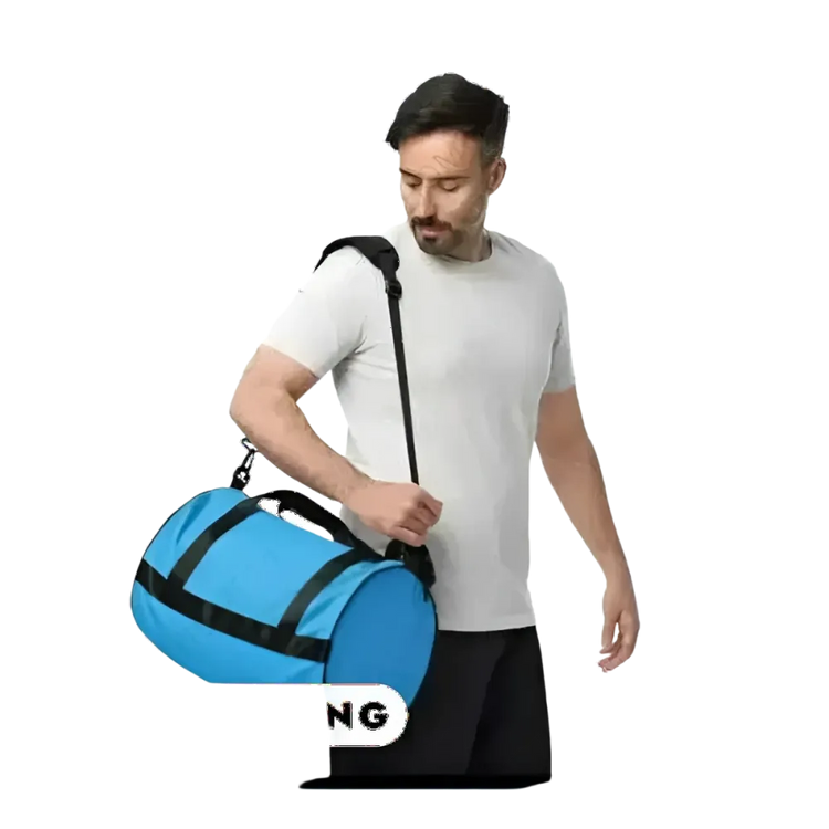 Runde Sporttasche und Dufflebag für Training und Reisen, langlebige Tasche von BUYATHOME24 für aktive Menschen