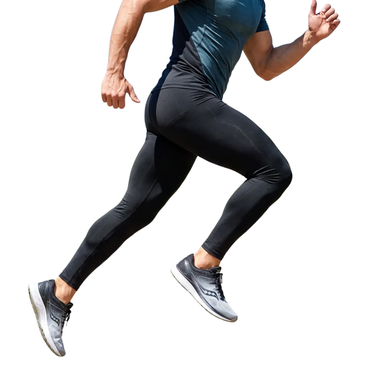 Herren Sportleggings von BUYATHOME24, Vier-Wege-Stretch, Fitnesshose in XS bis 3XL, bequeme Sport- und Trainingshose