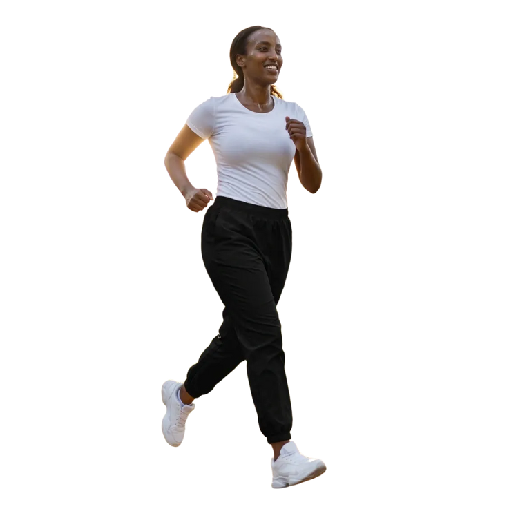 Schwarze Unisex Trainingshose aus Polyester mit wasserabweisendem Material, bequem und vielseitig, in den Größen XS bis 3XL.