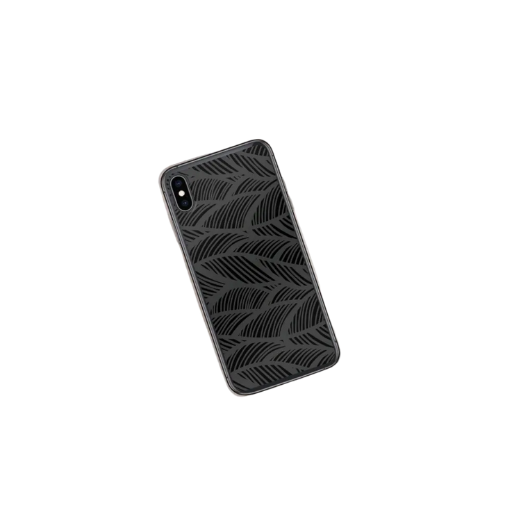 Stoßfeste Apple iPhone Handyhülle aus Polycarbonat von BUYATHOME24, schützt das Smartphone vor Stößen und Kratzern.