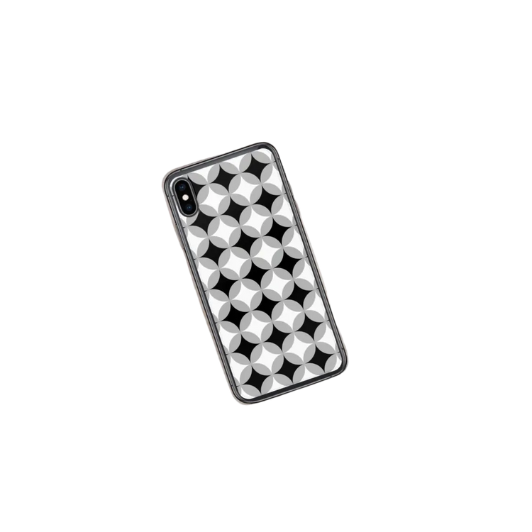 Transparente, stoßfeste Polycarbonat-Hülle für Apple iPhone 11 Pro und XS Max, von BUYATHOME24, zeigt das Smartphone in der Hülle