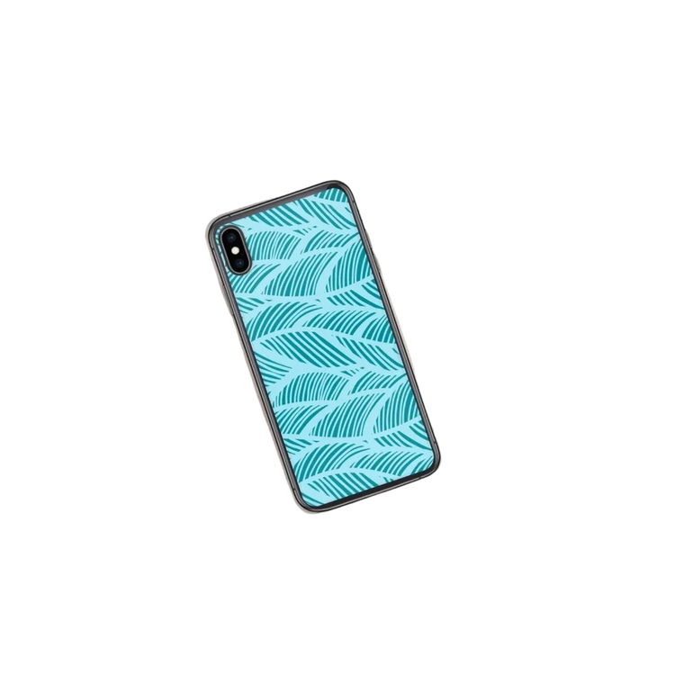 Apple iPhone 11 Pro XS Max Handyhülle aus Polycarbonat und TPU mit Blattmuster, schützt das Smartphone stilvoll