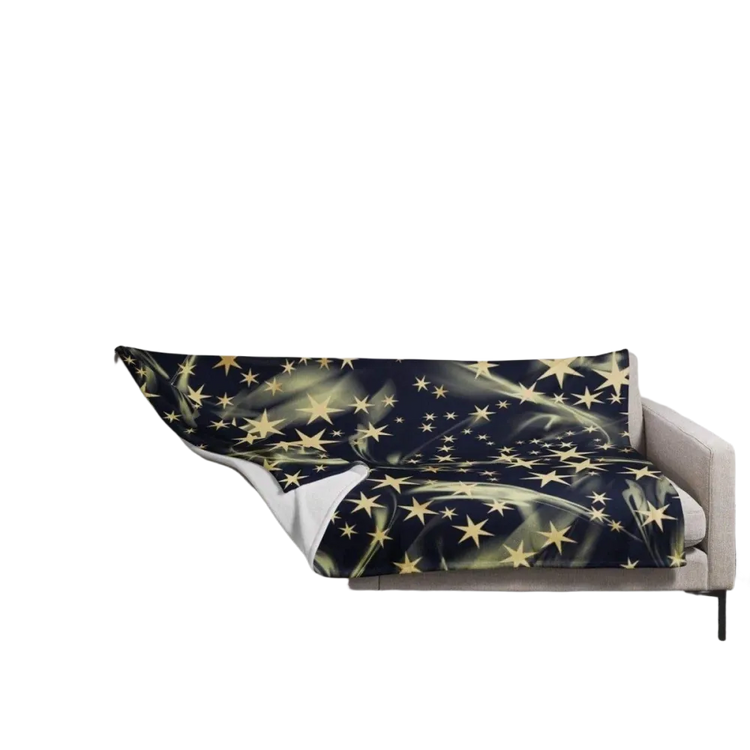 Hypoallergene Kuscheldecke 125x150cm von BUYATHOME24, weiche Sofadecke mit bedruckbarem Stoff, ideal für gemütliche Abende.