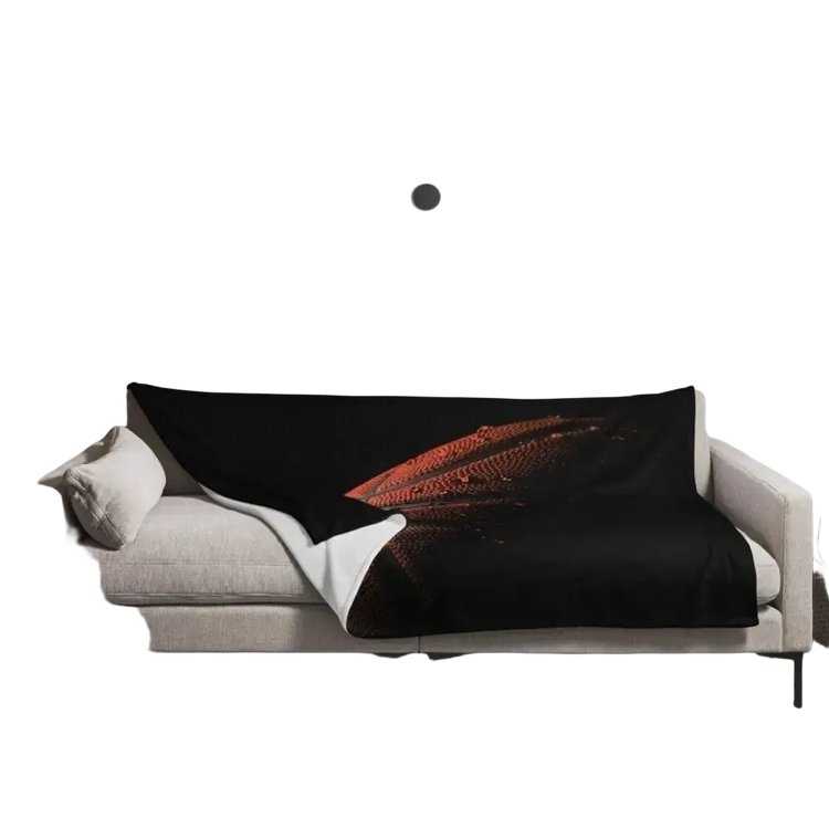 Hypoallergene Polyester-Sofadecke 125x150cm in beiger Farbe, kuschelig und weich, ideal für gemütliche Abende.