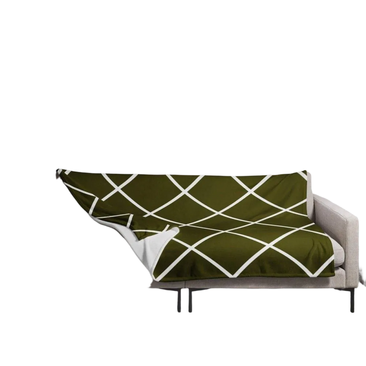 Hypoallergene Sofadecke 125x150 cm aus Polyester von BUYATHOME24, weiche Kuscheldecke für gemütliche Abende.