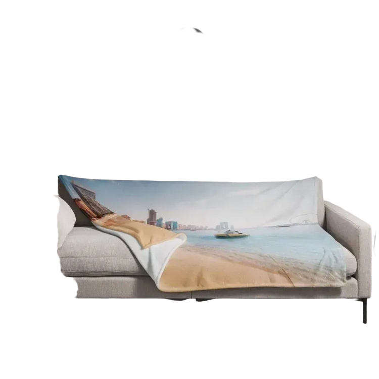 Hypoallergene Sofadecke 125x150cm aus Polyester, weich und bequem, ideal für gemütliche Abende auf dem Sofa.