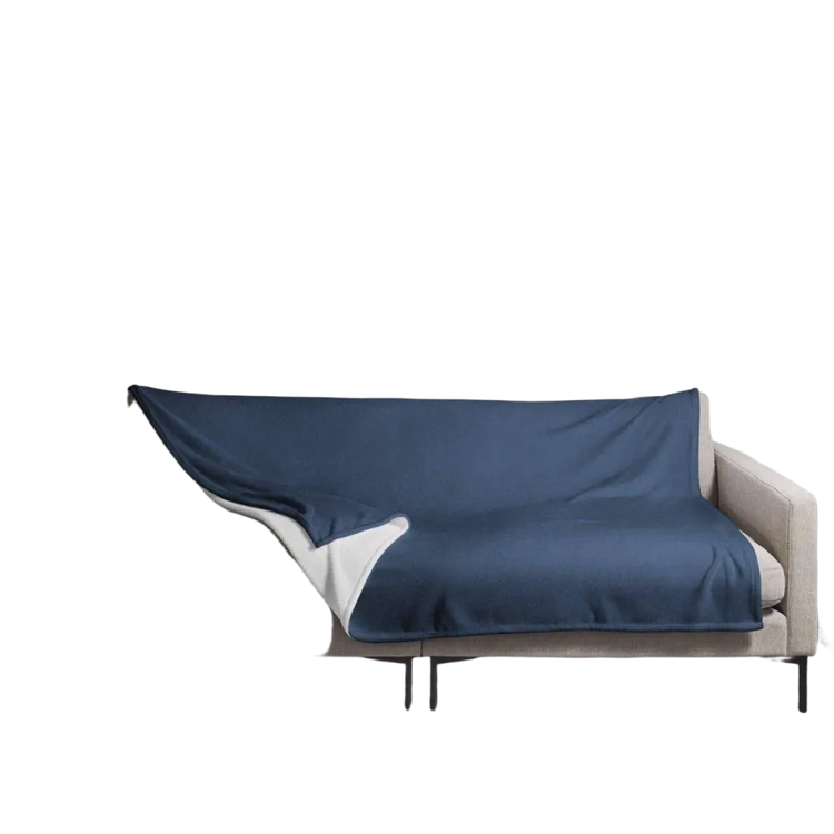 Hypoallergene Polyester Sofadecke 125x150 cm und 150x200 cm, weiche Wohndecke von BUYATHOME24, Textildruck in neutralem Design