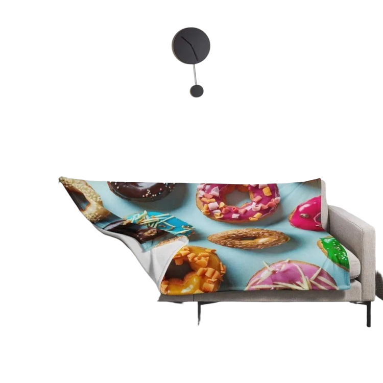Hypoallergene Polyester-Sofadecke 125 x 150 cm von BUYATHOME24, weiche Kuscheldecke für gemütliche Stunden.