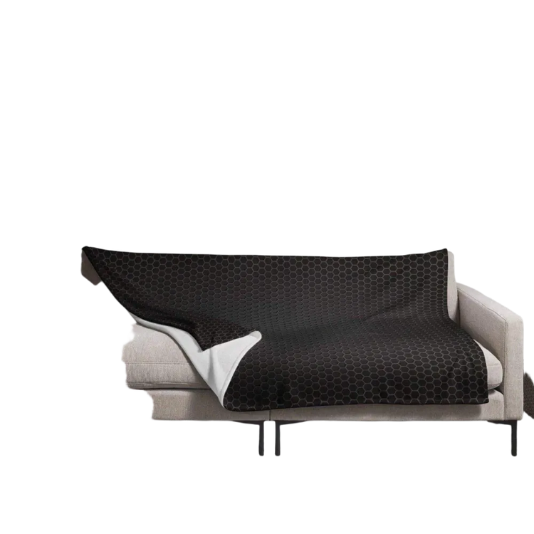 Hypoallergene Kuscheldecke 125x150cm von BUYATHOME24, weiche Polyester Sofadecke für gemütliche Stunden.