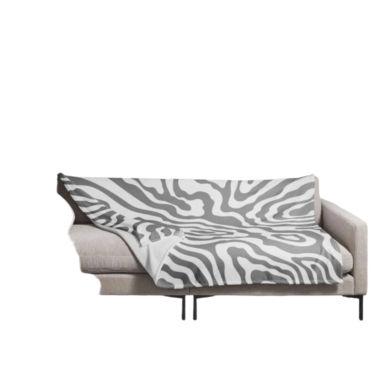 Weiche Kuscheldecke 125x150cm von BUYATHOME24, aus Polyester, ideal für Sofas, bedruckbar und vielseitig einsetzbar.