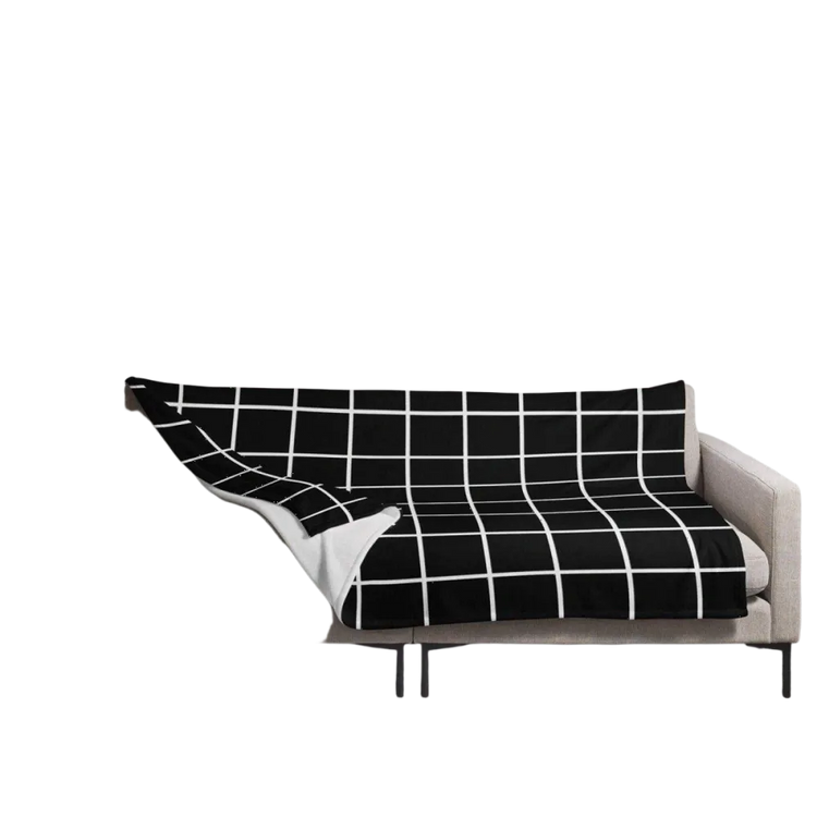 Hypoallergene Kuscheldecke 125x150cm von BUYATHOME24, weiche Sofadecke mit bedruckbarem Textildruck für gemütliche Stunden