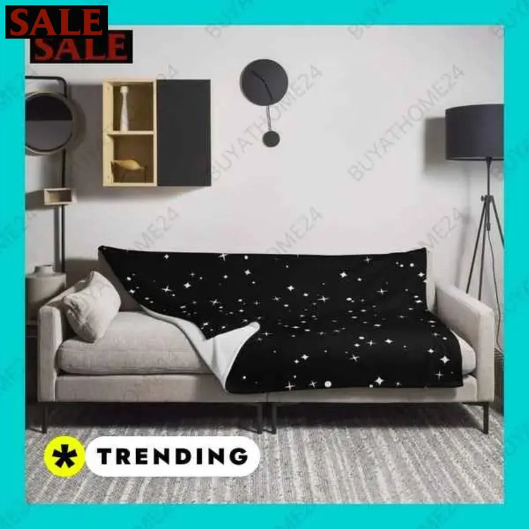 Weiche, hypoallergene Sofadecke 125x150 cm aus Polyester in neutraler Farbe, ideal für gemütliche Abende.